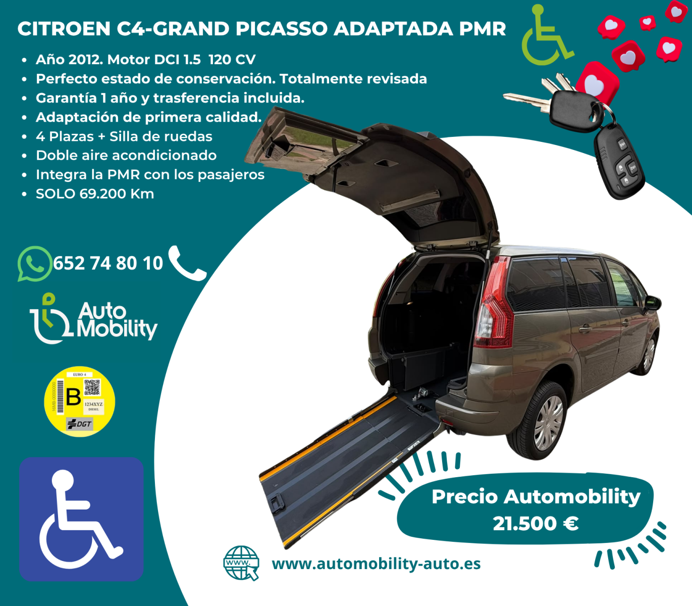 Citroen C4 Grand Picassso adaptada (900 x 788 px) - VENTA