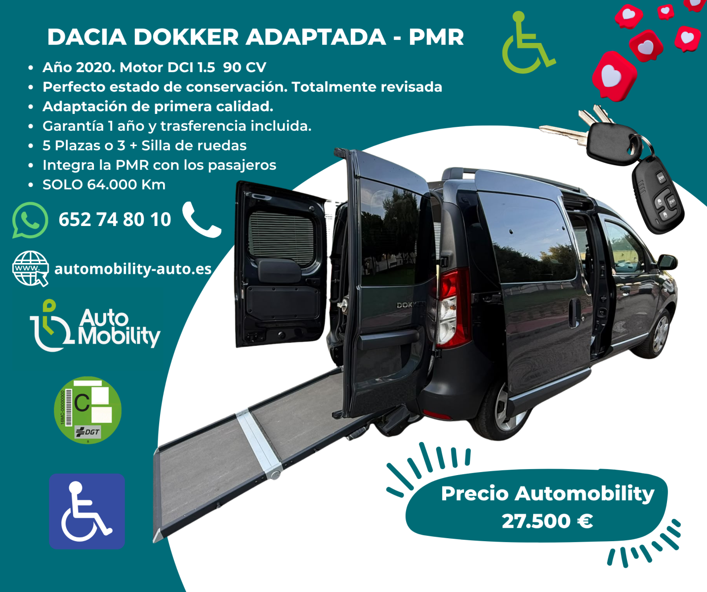 Dacia DOKKER adaptada - VENTA