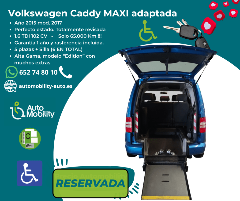 Volkswagen Caddy Maxi Edition Adaptada