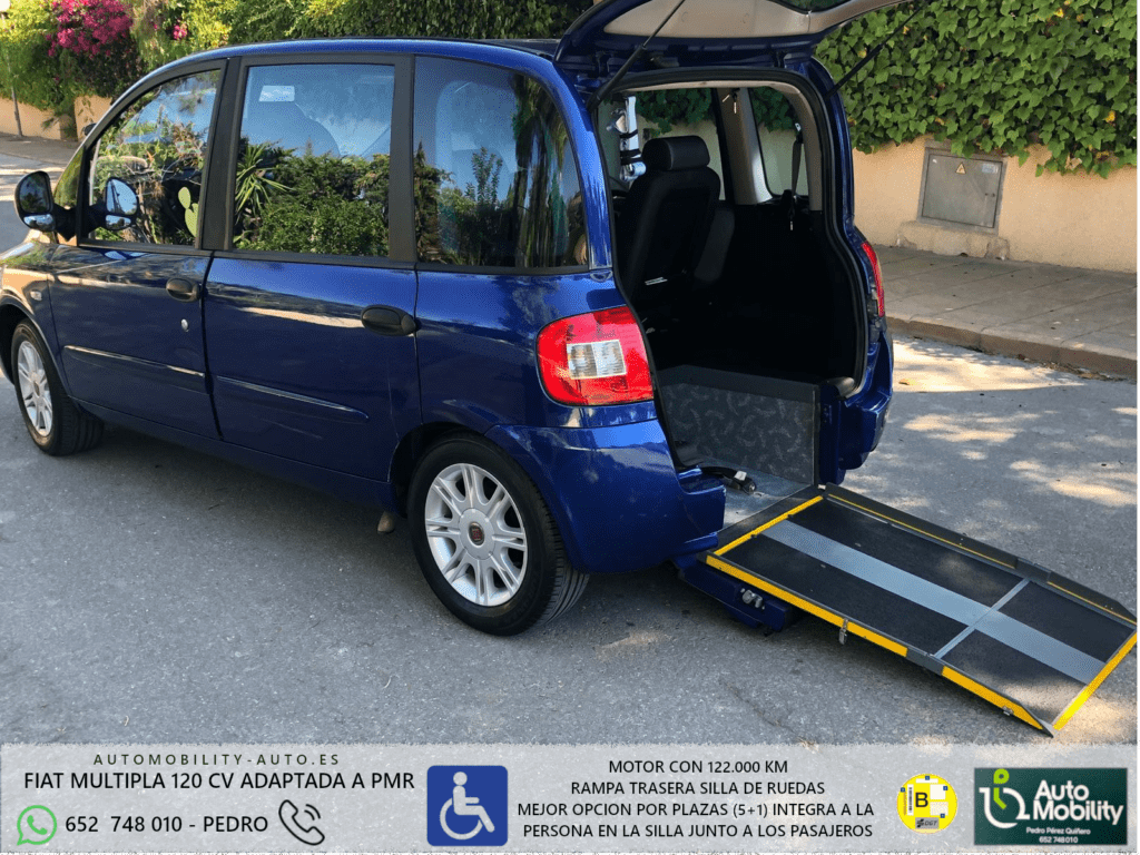 fiat multipla adaptada a pmr silla de ruedas