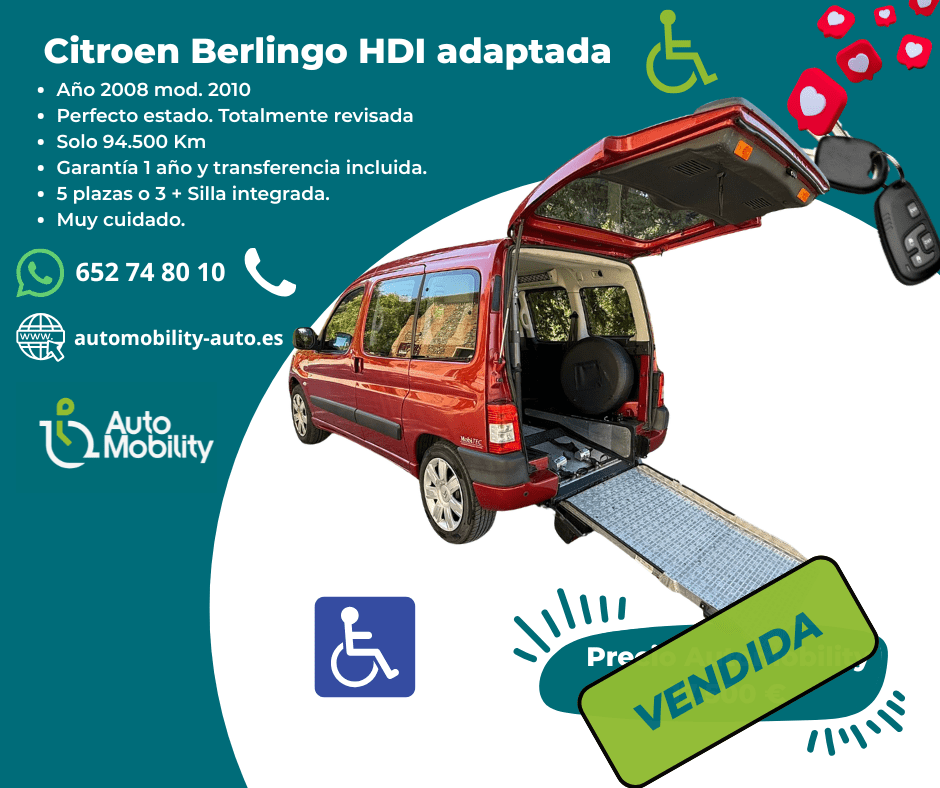Citroën Berlingo HDI Adaptada Rampa 2008